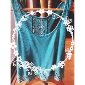 Pacsun Roxy blue knit top