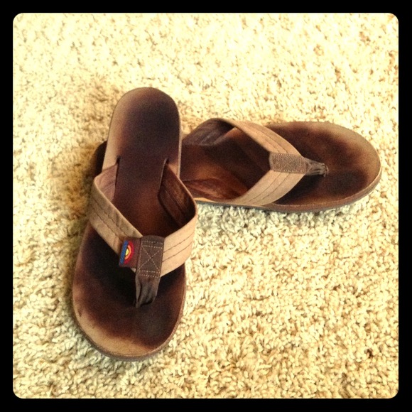 Authentic Rainbow flip flops