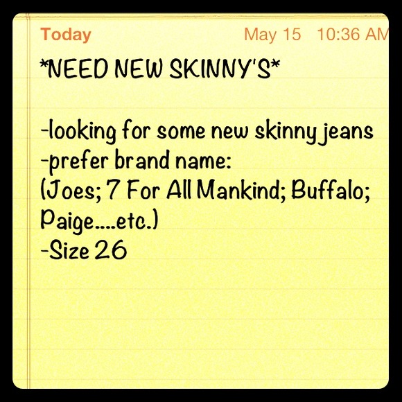 Skinny Jeans!!  ❤💛💙