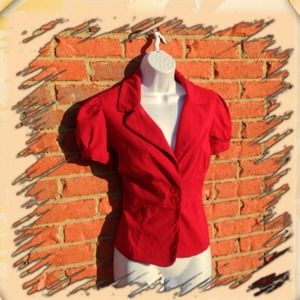 Red Hot Short Sleeved Blazer
