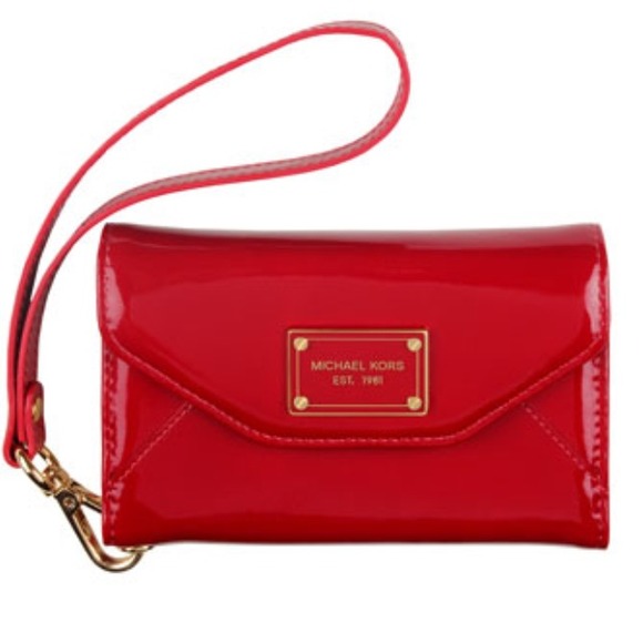 Michael Kors Clutches & Wallets - MICHAEL Michael Kors iPhone Wristlet, Red