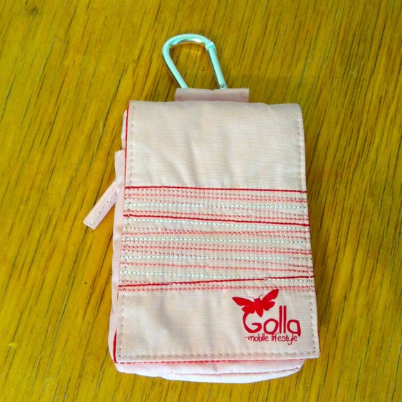 Cell phone holder with pockets