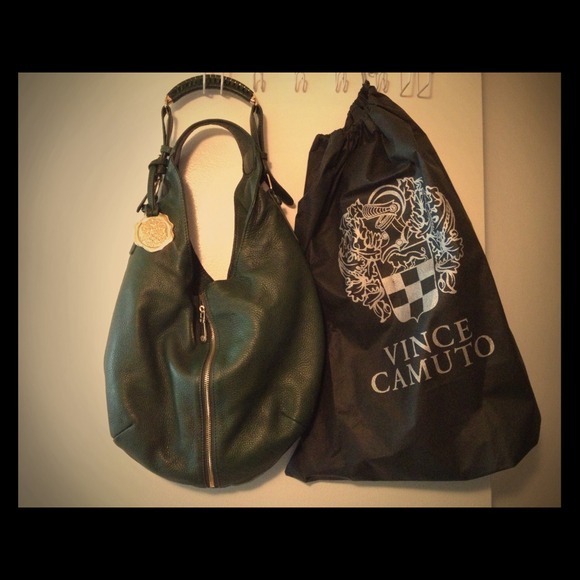 RESERVED - "Vince Camuto Green Leather Hobo"