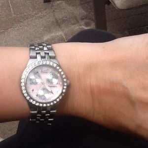 Fossil Pink Bling multifunction watch- No Trades!!