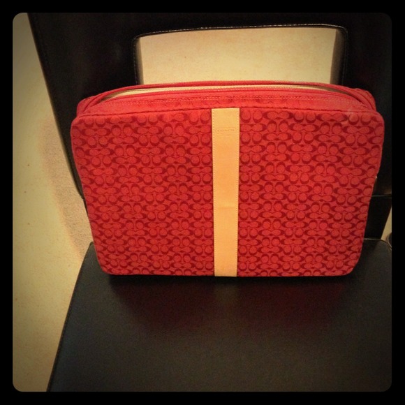 Authentic Coach laptop case.