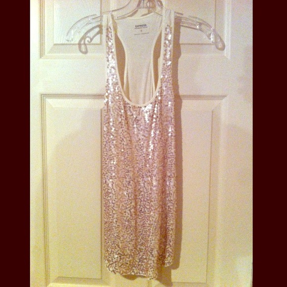 Sequined tank top