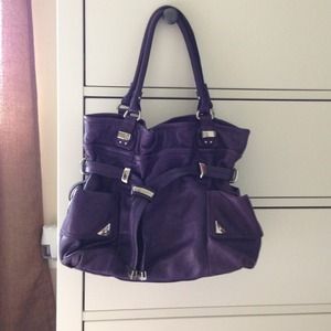 Purple leather B.makowsky bag