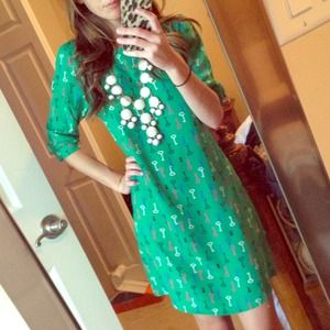 Green Shift Dress