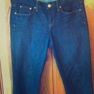 J.Crew Toothpick ankle blue jeans