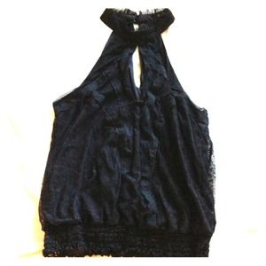 Black lace top