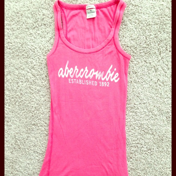 Bright pink Abercrombie tank top