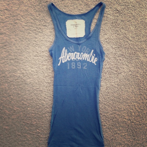 Blue Abercrombie & Fitch tank top