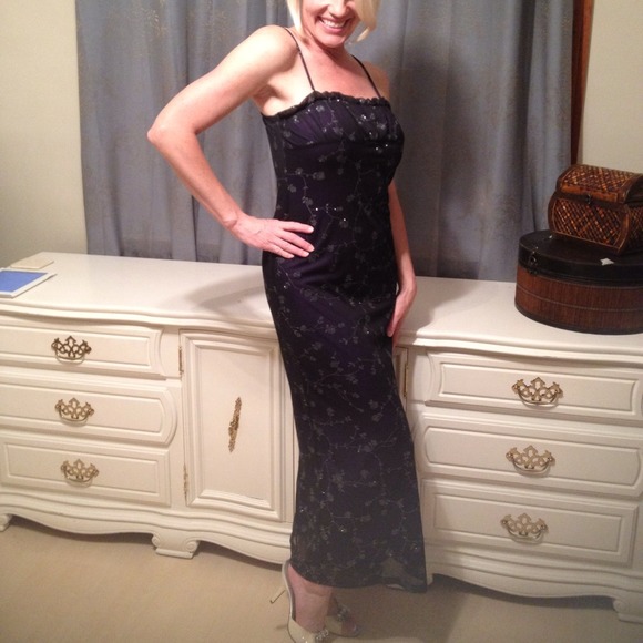 Dark purple dress flr length dress by Candy Rocket