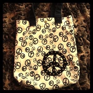Cute peace sign bag!