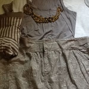 Striped flowy cotton cardigan