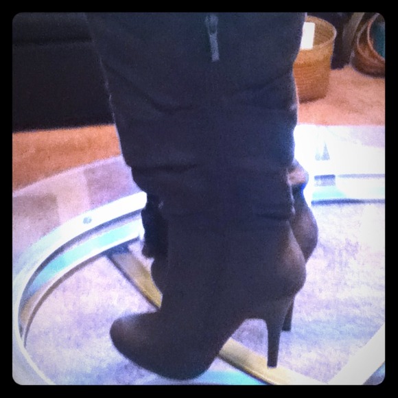 Boots - ON HOLD!!Gray knee high boots! Brand-new!