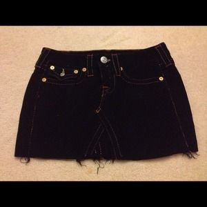 True Religion Navy corduroy skirt