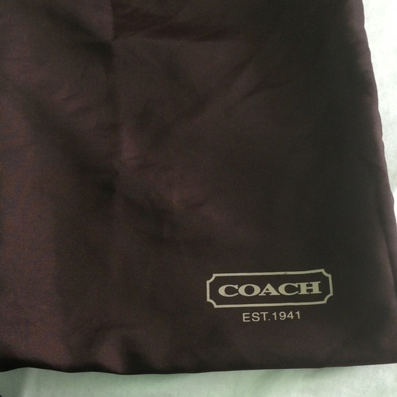 Authentic Coach dust bag