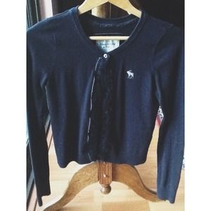 Abercrombie & Fitch navy blue cardigan