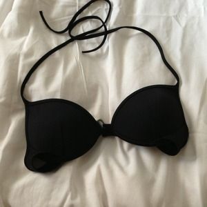 34B Victoria's Secret black push up bikini top