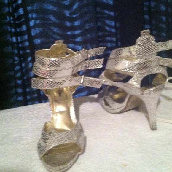 Silver shoes