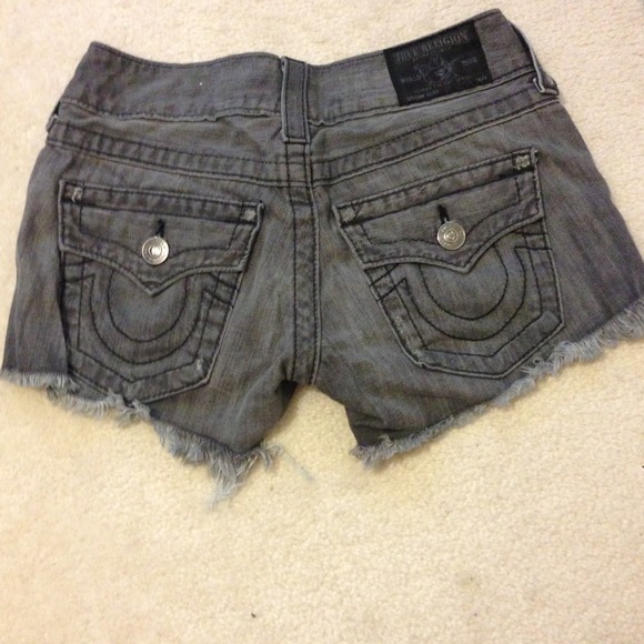 True Religion Dark grey short jeans..RESERVED