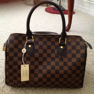 HOLD Designer inspired Damier Speedy 30