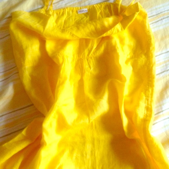 Cover up yellow mini dress nice color - Picture 1 of 3