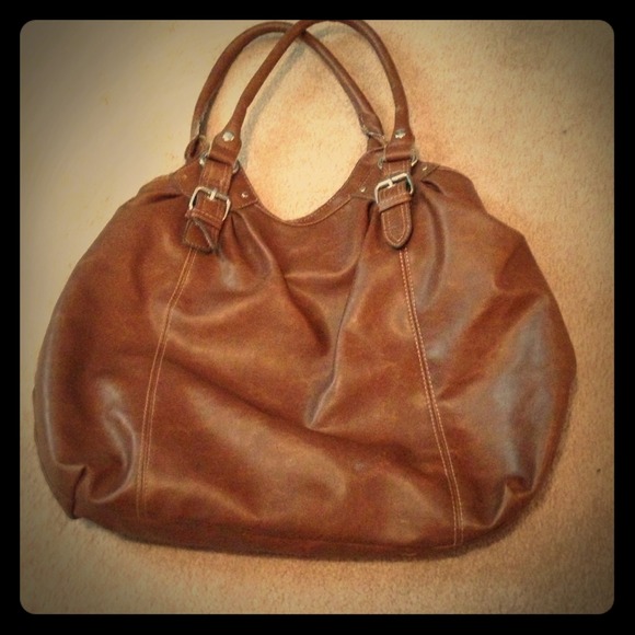 Leather like large handbag