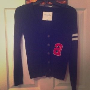 Abercrombie kids preppy cardigan