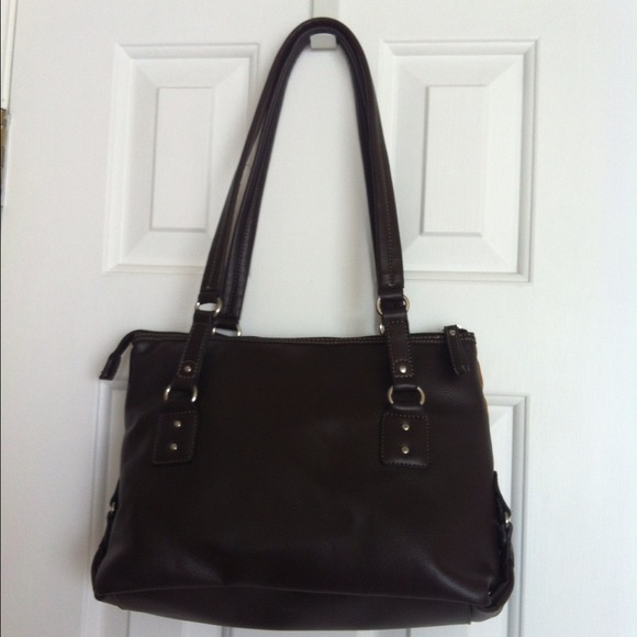 Rollie Brown Handbag W/ Brown Astd. Patches. - Picture 2 of 4