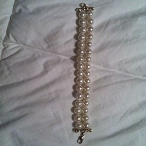 Faux pearl bracelet
