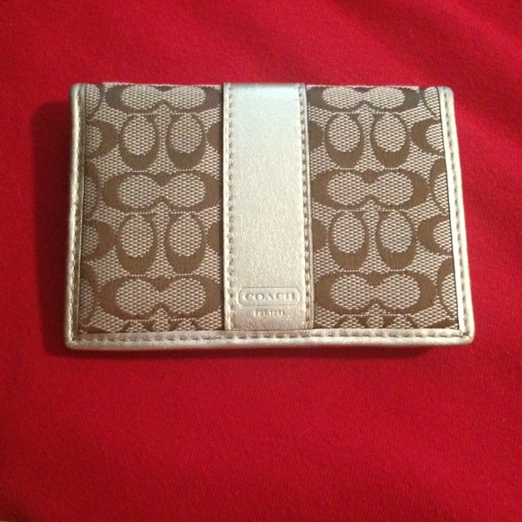 AUTHENTIC Gold Coach ID wallet