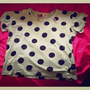 Polka dot light blue shirt