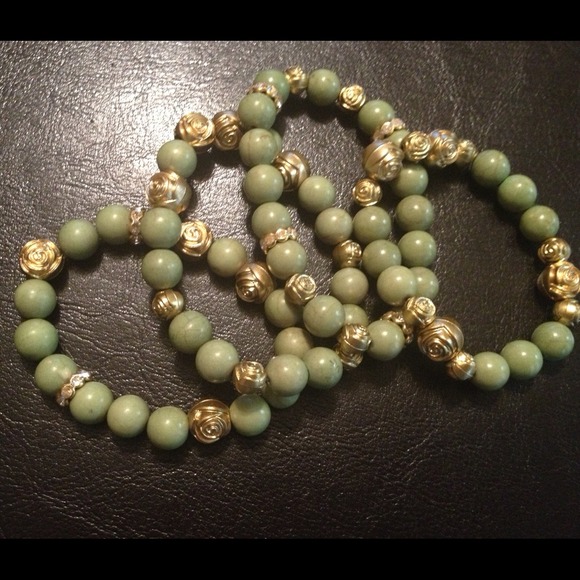 Handmade bracelets -- GREEN APPLE - Picture 2 of 4