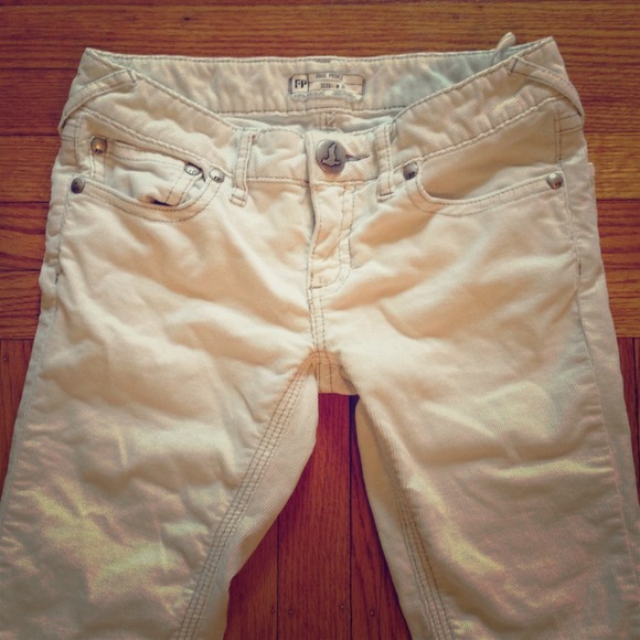 White Free People Jeans