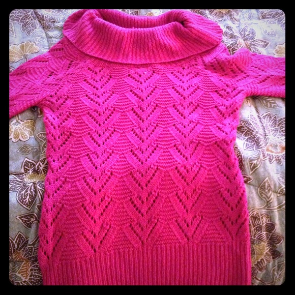 Brand new never worn pink fishnet sweater