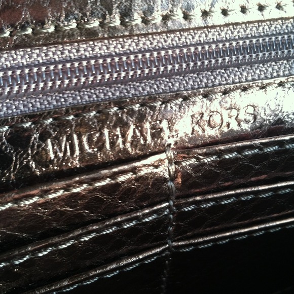 Michael Kors Silver Rabbit Fur Bag Purse - Picture 2 of 4