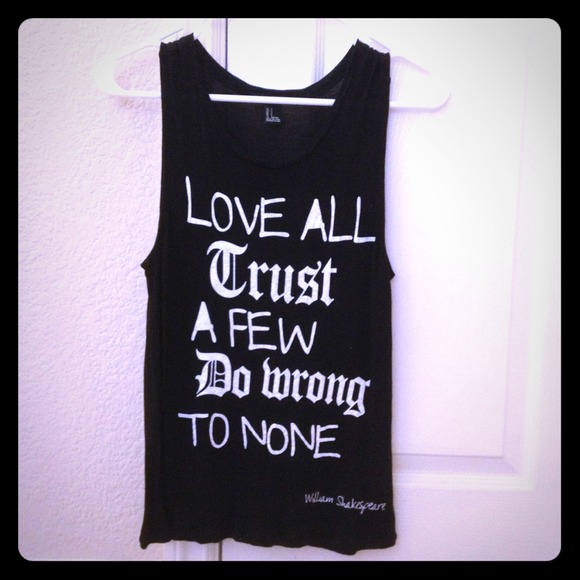 SOLD --- Love all tank