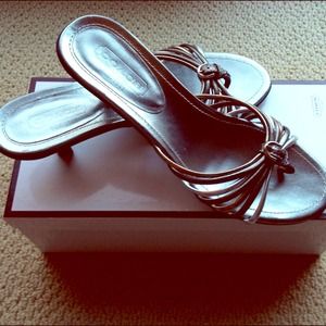 Authentic COACH Metallic Sandals
