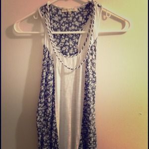 Rope Neckline Racerback Top