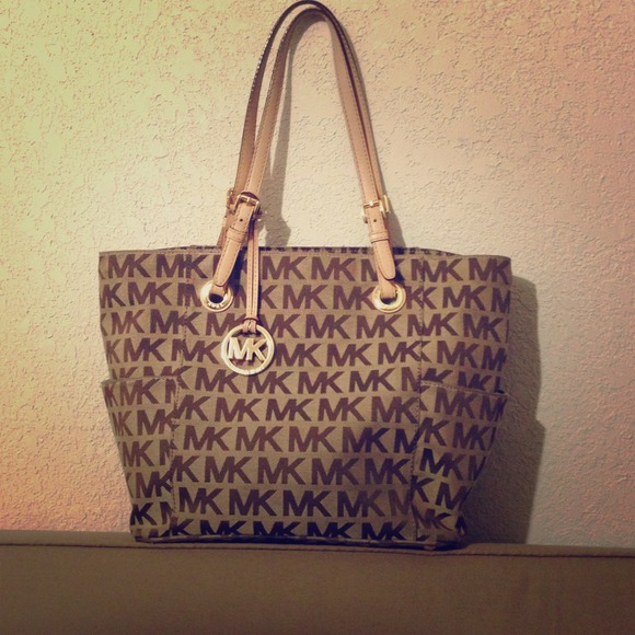 MICHAEL- Michael Kors Jet Set Monogram E/W Tote