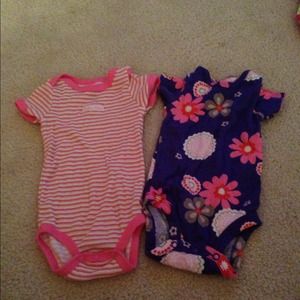 SOLD in bundle 2 3-6 months onesies