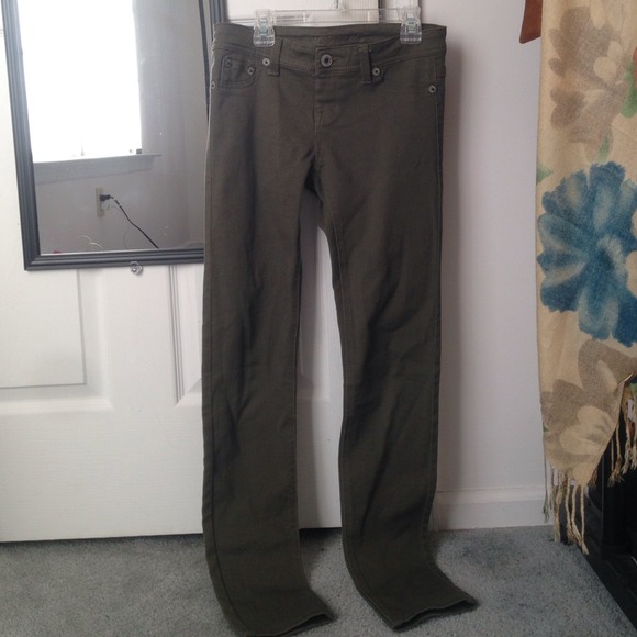 Army green jeans