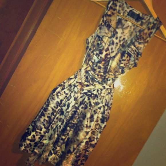 H&M cheetah print dress