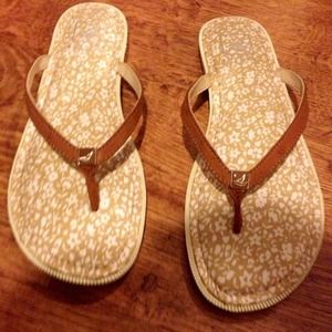 Sperry Topsider -pretty brown flip flops