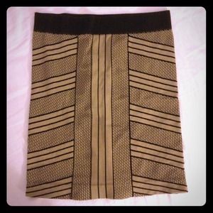 REDUCEDBCBGeneration olive tribal print mini skirt