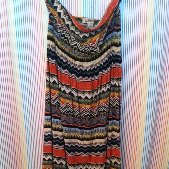 Boho long high-low dress