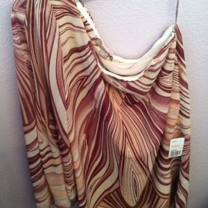 One shoulder flowy dress