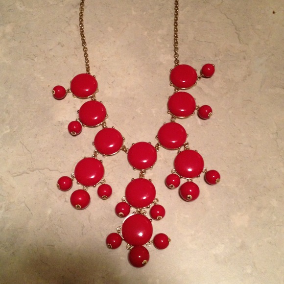 Red bubble necklace